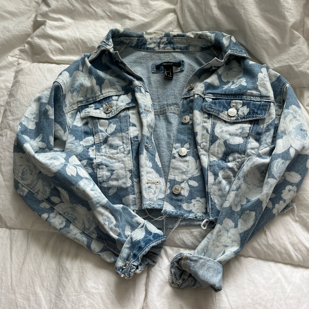Floral Jean Jacket